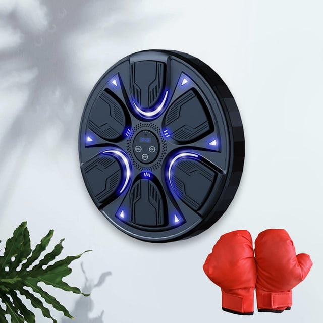 Máquina de entrenamiento de boxeo con música, objetivo de pared de boxeo electrónico, entrenador de boxeo con objetivo de boxeo inteligente para artes
