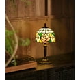 thumbnail image 3 of Orinova Tiffany-Style Table Lamp Stained Glass Bedside Lamp for Living Room Bedroom Traditional Desk Light 14.5'' H Multi-Color, 3 of 7