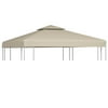 Charmma Gazebo Cover Canopy Replacement 310 g / m² Beige 118" x 118"