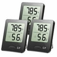 thumbnail image 2 of 3Pcs Digital LCD Thermometer Humidity Meter Temperature Indoor Hygrometer Clocks NEW, 2 of 11
