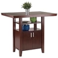 thumbnail image 5 of Winsome Albany 3 Piece Counter Height Dining Set With Ladder Back Stools, 5 of 17