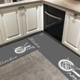 thumbnail image 1 of Alfombrillas antideslizantes para cocina, alfombra absorbente gris para Baño, Dormitorio, sala de estar, área de piso, pasillo, entrada, felpudo, almohadilla de oración Fivean unisex, 1 of 2