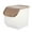 Coffee, variant on Rice Container Plastic Storage Bins with Lids,Kitchen Pantry Food Storage Holder for Oatmeal Flour Grain1 Pack-BPA-Free,Latches,Durable Nestable Containers,Secure Pull Handle(Blue,9.84x7.4x6.69")