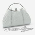 thumbnail image 6 of Clutch Purses for Women Evening Bags Party Clutches Handbag With Detachable Chain Strap for Cocktail Party Wedding Purses with Pleated, 6 of 11