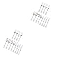 thumbnail image 4 of Transemion Plastic Forks Spoons Knifes Silverware Decor Party Silver 18.5cm 2Set, 4 of 6