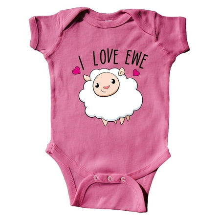 

Inktastic I Love Ewe- cute sheep Gift Baby Boy or Baby Girl Bodysuit