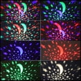 thumbnail image 3 of Luckkid Baby Night Light Moon Star Projector 360 Degree Rotation - 4 LED Bulbs 9 Light Color Changing with USB Cable, Unique Gifts for Men Women Kids Best Baby Gifts, 3 of 5