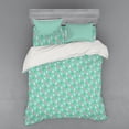 thumbnail image 2 of Funny Duvet Cover Set, Original Funny Teardrops Rain Shower Textured Pattern Children Kids Baby Girl Image, Bedding Set with Shams and Fitted Sheet, 3 Sizes, by Ambesonne, 2 of 3