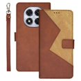 thumbnail image 1 of IDEWEI For Xiaomi Redmi Note 14 Pro 4G Case Card Slots Splicing Color Leather Phone Cover - Green, 1 of 5
