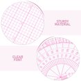 thumbnail image 5 of Regla de plástico transparente de 4 piezas, regla de costura, regla recta de plástico, juego de herramientas de medición para diseño de ropa, costura y acolchado., 5 of 5
