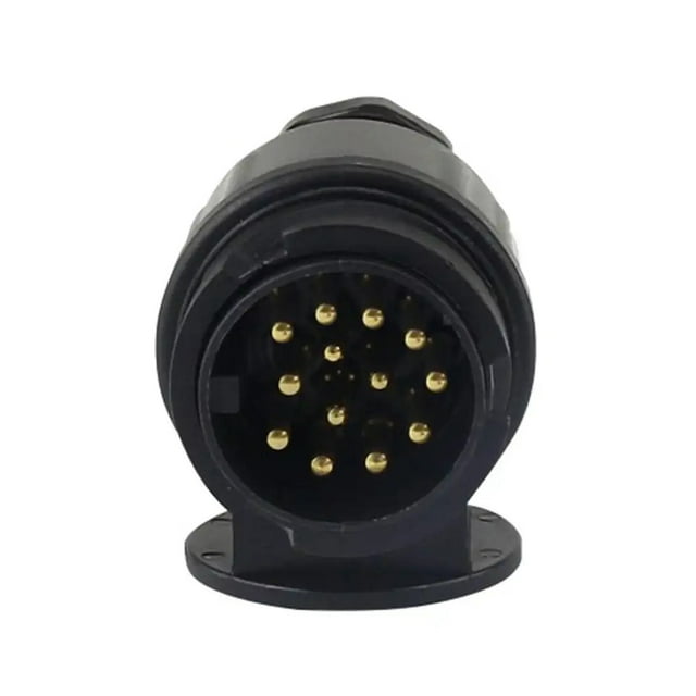12V 13 Pin Trailer 13 Pole Electrical Caravan Wiring Connector Towing Bar Socket Adapter Car Truck RV Accessories ,Easy to Use