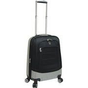 Angle View: Travelers Club Hybrid Expandable Rolling Upright, Black