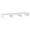 thumbnail image 2 of vidaXL Monitor Stand White 60x24x10.5 cm Solid Wood Pine, 2 of 5