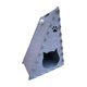 thumbnail image 5 of Rascador triangular para gatos, juguete rascador compacto para proteger alfombras y resistente al desgaste. gris, 5 of 9