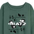 thumbnail image 3 of Bratz - Chains and Flames with Jade - Women's Lightweight French Terry Long Sleeve Shirt, 3 of 5