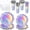 Iridescent, variant on 200 Pcs Party Plates and Cups and Napkins Sets, 9" Pink Valentines Paper Plates, 7" Dessert Plate, 9oz Cups & Cutlery, 25 Guest Scalloped Pink Party Supplies for Birthday, Wedding, Baby Shower