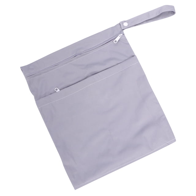 unbranded Grey Diaper Storage Pouches Waterproof Organizer for Convenient Diaper Bag Use Outdoors