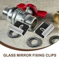 thumbnail image 2 of 8pcs Mirror Clips Mirror Hanger Glass Holder Clips Heavy Glass Retainer Clips, 2 of 7