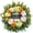 Orange Dahlia-24 inch, variant on 24" Spring Summer Wreaths For Front Door With Hello Sign Hydrangea Wreath Dasiy Peonies Berries Eucalyptus.greenery Porch Farmhouse Wall Window Indoor Outdoor Decor