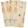 thumbnail image 6 of Cute Summer Crabs Tea Towels 4 Pack Cartoon Background Kitchen Dish Cloth with Hanging Loop, 18"x28" Lint-Free Absorbent Towel for Kitchen Drying Wiping and Cleaning, 6 of 7