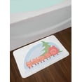thumbnail image 2 of Pig Bath Mat, Mother and Under a Christmas Tree, Plush Bathroom Decor Mat with Non Slip Backing, 29.5" X 17.5", White Multicolor, by Ambesonne, 2 of 2