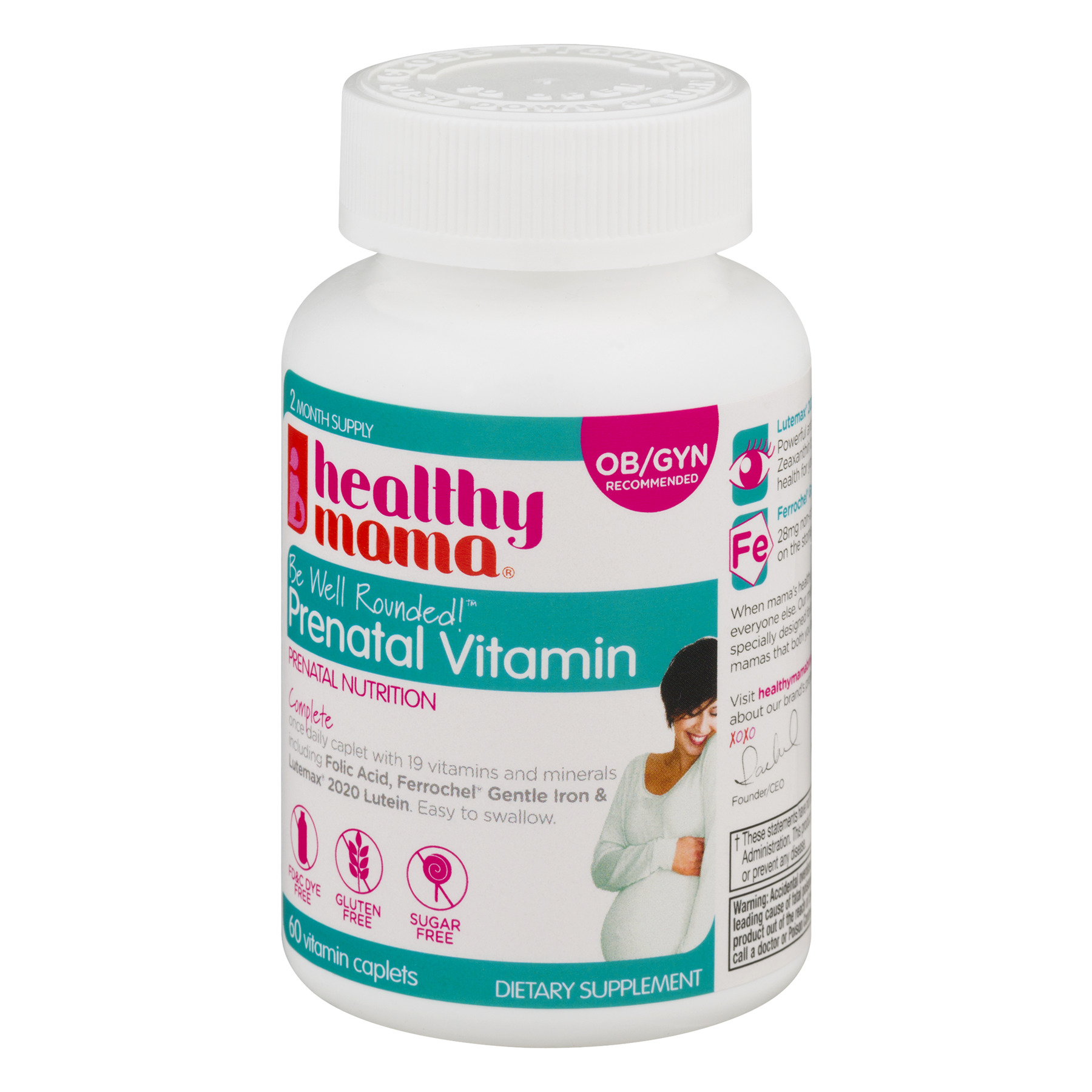 Healthy Mama Be Well Rounded! Prenatal Vitamins, 60 Count - image 3 of 6