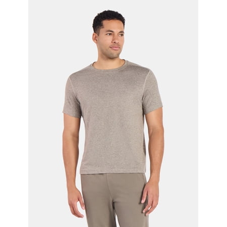 Athletic Works Men's and Big & Tall Men's Soft ButterCore Tee with Short Sleeves, Sizes S-5XL