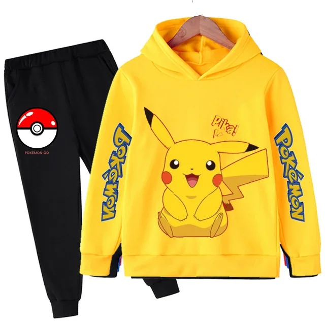 Conjunto de sudadera con capucha de Super Mario Bros para bebé, ropa informal para niño y niña, 2 piezas, primavera y otoño
