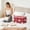 Red, variant on Red Heart Bag Small Storage Bag Small Red Heart Pattern Storage Bag with Zipper Closure, Foldable Organizer for Small Items Toys, Thickened Packing Bag for Compact Home Storage