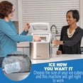 thumbnail image 3 of Deco Chef Countertop 40 LB Ice Maker, Makes Extra Large Cubes, 2.4 lb of Ice Every 15-20 Minutes, LCD Status Indicator, Adjustable Cube Size, Stainless Steel, 3 of 10