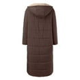thumbnail image 6 of GEWSEY Women's Thicken Fleece Lined Parka Winter Coat Hooded Jacket with Pockets (Coffee, XL), 6 of 6