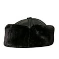 thumbnail image 2 of Genuine Leather Fur 100% Hat More Middle-aged Man Winter Warm Cotton Padded Cap Sheepskin Earmuffs Leather Wool ,Soft Touch, 2 of 5