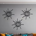 thumbnail image 4 of 3Pc Sun Metal Wall Art Decor Handcrafted Iron Wall Hangings For Indoor/Outdoor Nature-Inspired Wall Sculpture Home Decor Sun Decor Metal Sun Wall Art, 4 of 8