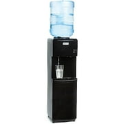 Top Loading Hot and Cold Water Dispenser - Water Cooler for 5 Gallon Bottles and 3 Gallon Bottles - Includes Child Safety Lock - Water Machine Perfect for Home, Office, & More - Black