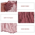 thumbnail image 4 of Unique Bargains 13Ft Cheesecloth Table Runner 35 x 157 Inch Rustic Gauze Tablecloth, Dusty Pink, 4 of 7