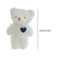 thumbnail image 3 of SIEYIO Mini Cute Plush Bear Charm Keychain Fluffy Stuffed Keyring Lovely Pendants for Purse Bag Backpack Handbag, 3 of 20
