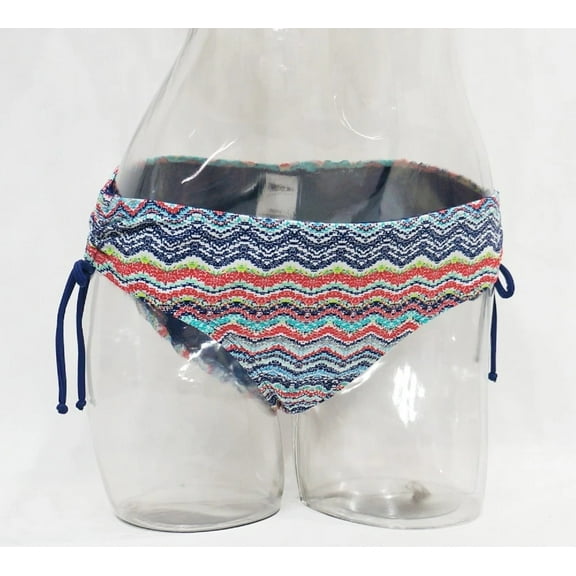 Mossimo Multi-Color Chevron Hipster Side Tie Bikini Bottoms Women's XS