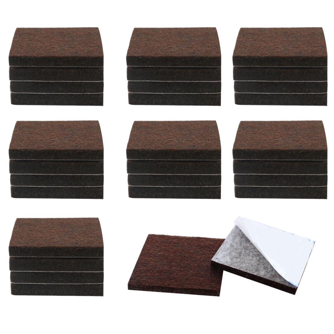 30pcs Felt Furniture Pads Square 1 3/4" SelfAdhesive Antiscratch