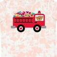 thumbnail image 4 of Inktastic Valentine Fire Truck Heart Bear Boys or Girls Toddler T-Shirt, 4 of 5