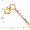 thumbnail image 3 of 14K Yellow Gold Puffed Mom Heart Toggle Bracelet Made In Indonesia sf2724-7.5, 3 of 5