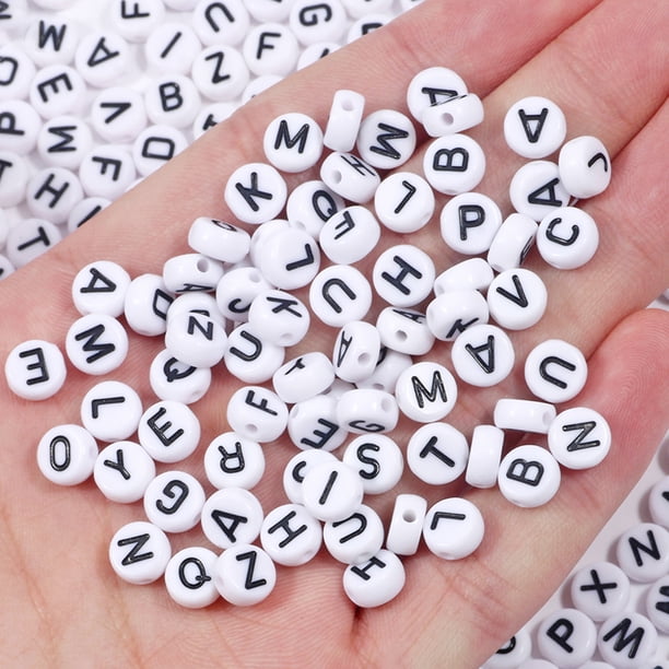 Letras Para Hacer Pulseras DuEgg Letras Para Pulseras 500 Piezas, Acrílico Abalorios Letras, De Colores Letras Pulseras, , A-Z Abalorios Abalorios Letras Para Hacer Pulseras