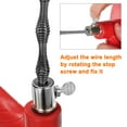 thumbnail image 4 of Outil de Débroussaillage de Drain en Acier Inoxydable de 7,6 M, Rouge, 4 of 7