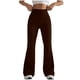 thumbnail image 1 of Pantalones de yoga de cintura alta y talle alto para mujer - Pierna ancha, poliéster/spandex, tallas S-XXL, aptos para fitness/casual, secado rápido, alta elasticidad, 1 of 5