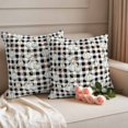 thumbnail image 2 of Fall Pumpkins Outdoor Waterproof Pillow Covers, Thanksgiving Autumn Black White Plaid Decorative Square Throw Pillowcase Sofa Cushion Sham for Patio/Couch/Chair, 20"x20" 2 Pack, 2 of 8