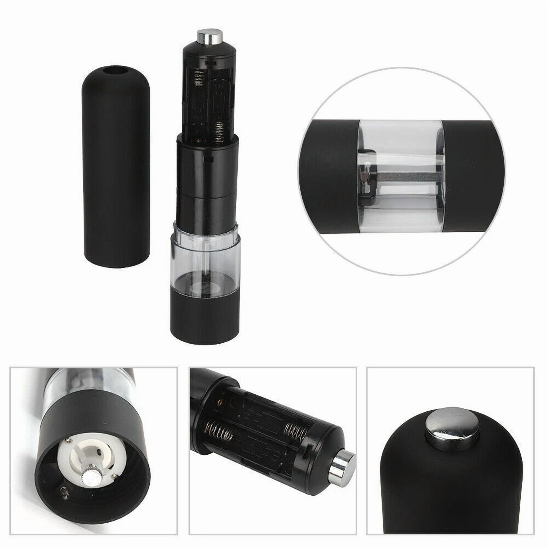 Electric Spice Salt Pepper Mill Grinder Muller Automatic Adjustable Kitchen Tool