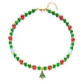 thumbnail image 6 of PISONIC Christmas Necklace for Women Christmas Jewelry Accessories Charm Bracelet Holiday Outfits Party Favor, 6 of 10