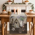 thumbnail image 2 of Table Runner - 120 Inch Long, Vintage Flowers Kitchen Dining Table Runner Dresser Scarves, Birds Retro Art Elegant Farmhouse Farmhouse Decor for Coffee Tables Wedding Party Banquet, 2 of 8