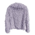 thumbnail image 3 of HAPIMO Winter Coats for Women Open Front Faux Cardigan Long Sleeve Outwear Jacket Wedding Guest Purple M, 3 of 3
