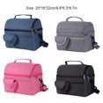 thumbnail image 3 of QualitChoice Insulated Lunch Bag Adult With Detachable Shoulder Strap Included Rational rose red, 3 of 6