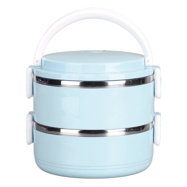 Khall Boîte à Lunch Thermique Empilable pour Aliments Chauds, Boîte Isolée, Boîte à Lunch Ronde en Acier Inoxydable 304, Contenants Alimentaires Scellés, Boîte à Lunch Isolée Thermique, Boîte à Lunch Thermique en Acier Inoxydable